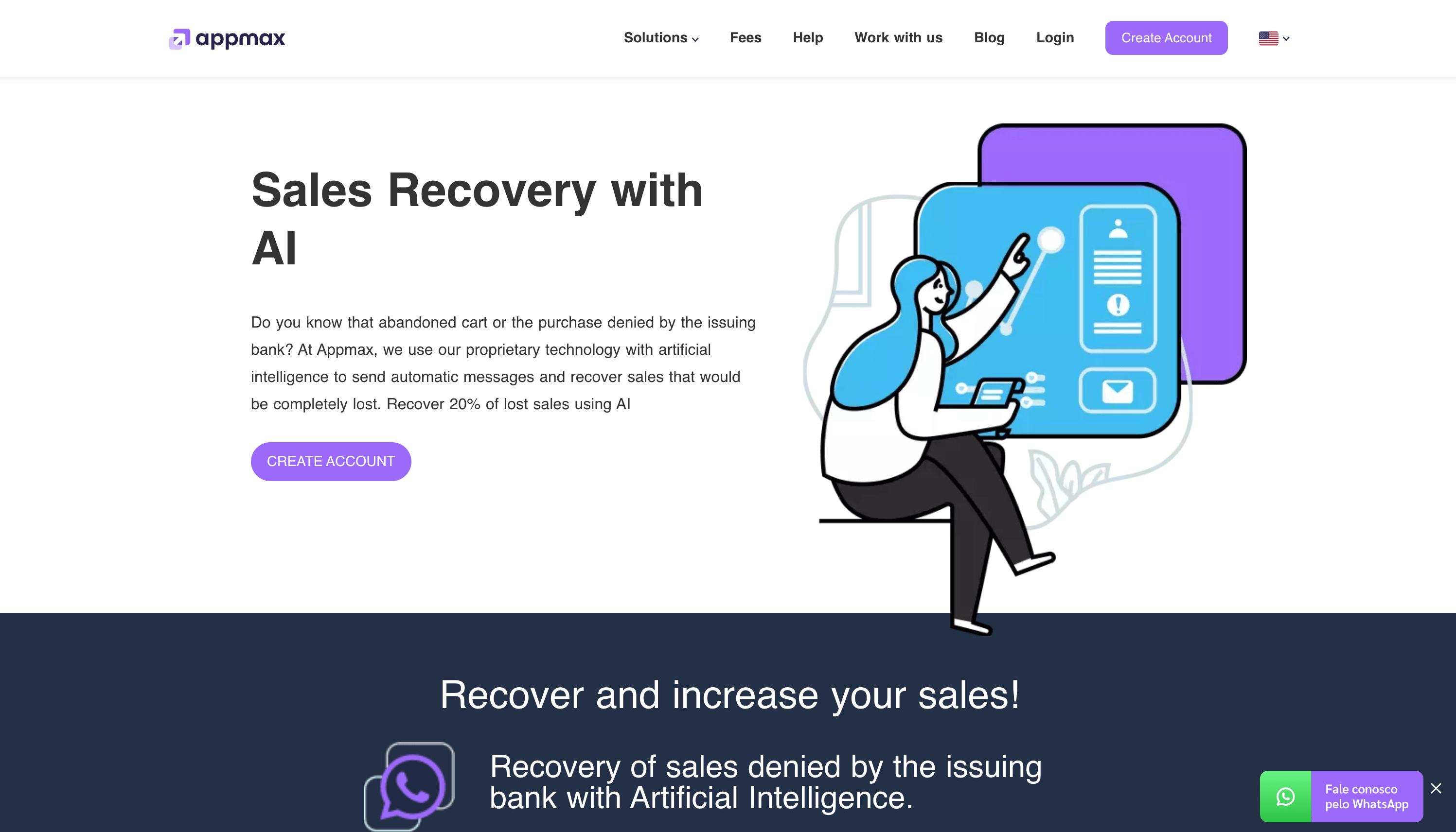 AI-powered Sales Recovery - appmax.com.br